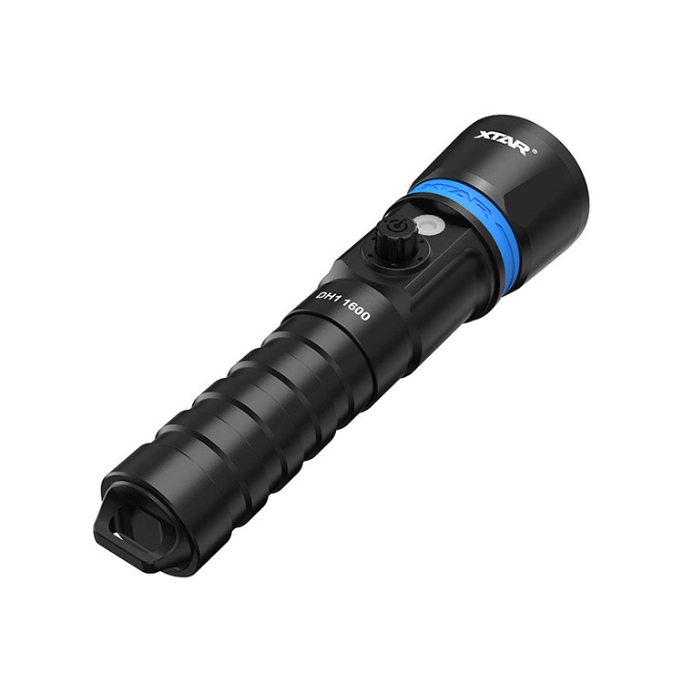 DH1 Super Bright Spearfishing Flashlight 1600Lumen Underwater 100m 21700 Battery Led Diving Focus Waterproof Flashlight Lamp