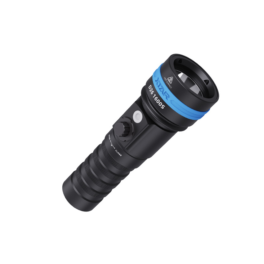 XTAR D26 1600 Lumens LED scuba divier underwater Hunting Spearfishing Diving flash light Torch submersible flashlight for diving