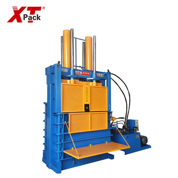 Hot sale vertical hydraulic scrap used tire baling bailing baler machine for tyres