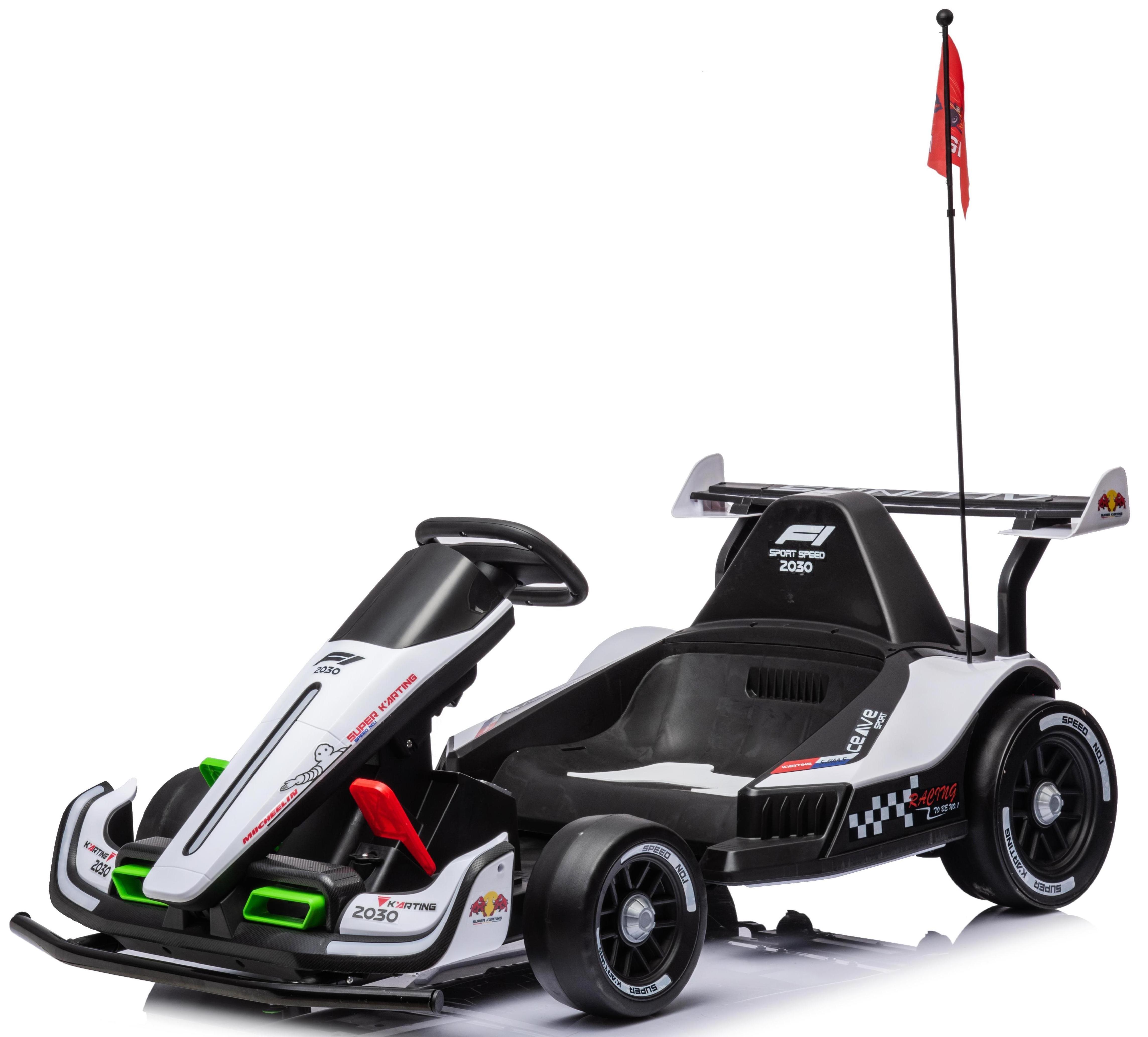 Children's Four-Wheel Electric Go-Kart Battery Powered Drift Car with Remote Control for Racing for Kids and Adults