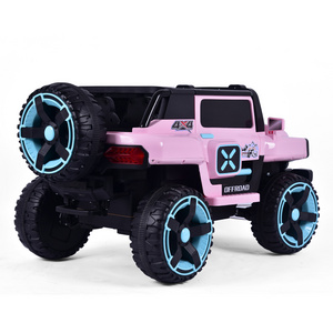 2024 24 Volt Electric 4x4 Ride-on Car for Kids Big Children with Leather Seat & Rubber Wheels Battery-Powered Toy Car 4 Wheels