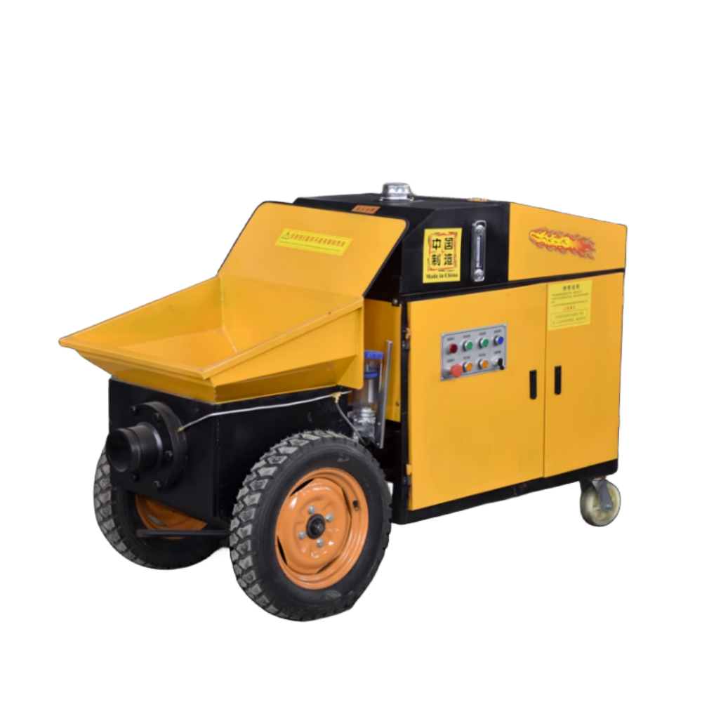 Diesel engine trailer concrete pump 50M3 diesel engine small concrete pump electric miniature concrete pump machine,