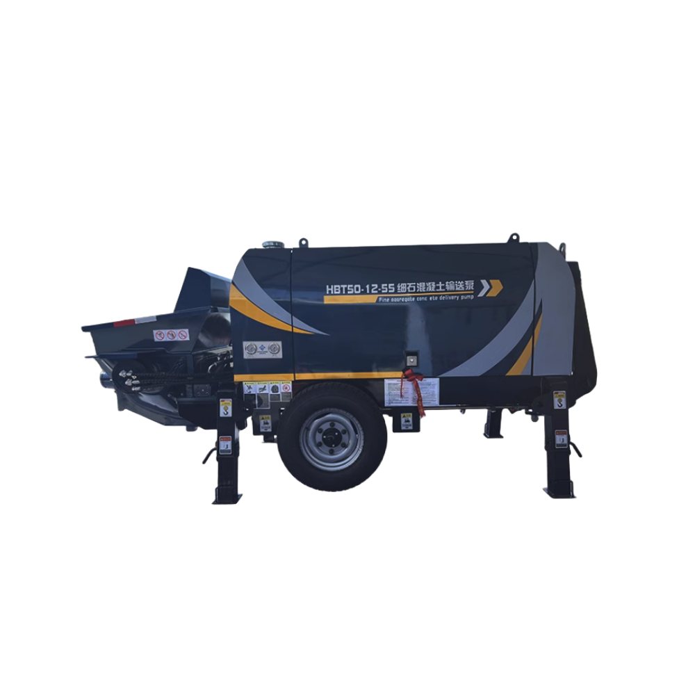 China High Efficiency 60M3/H Diesel Engine Trailer Concrete Pump For Sale