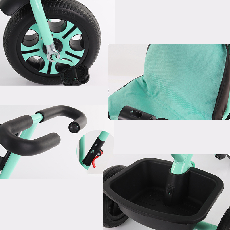 FacTrike Toddler 3 Wheel Children Tricycles 4 In 1 Baby Tricycle For Kid With Sunshade