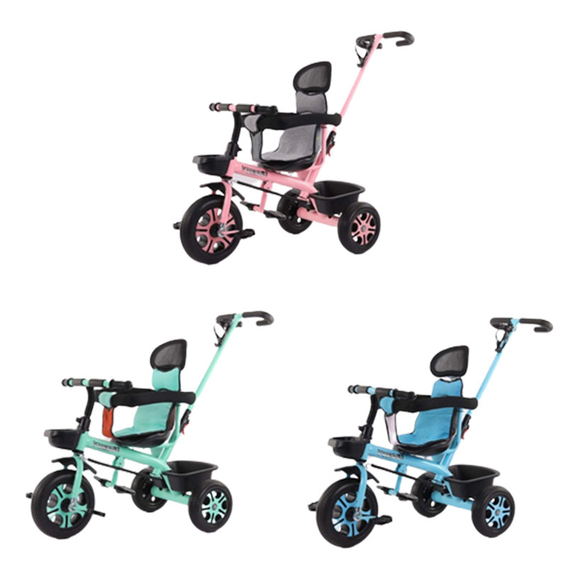 FacTrike Toddler 3 Wheel Children Tricycles 4 In 1 Baby Tricycle For Kid With Sunshade