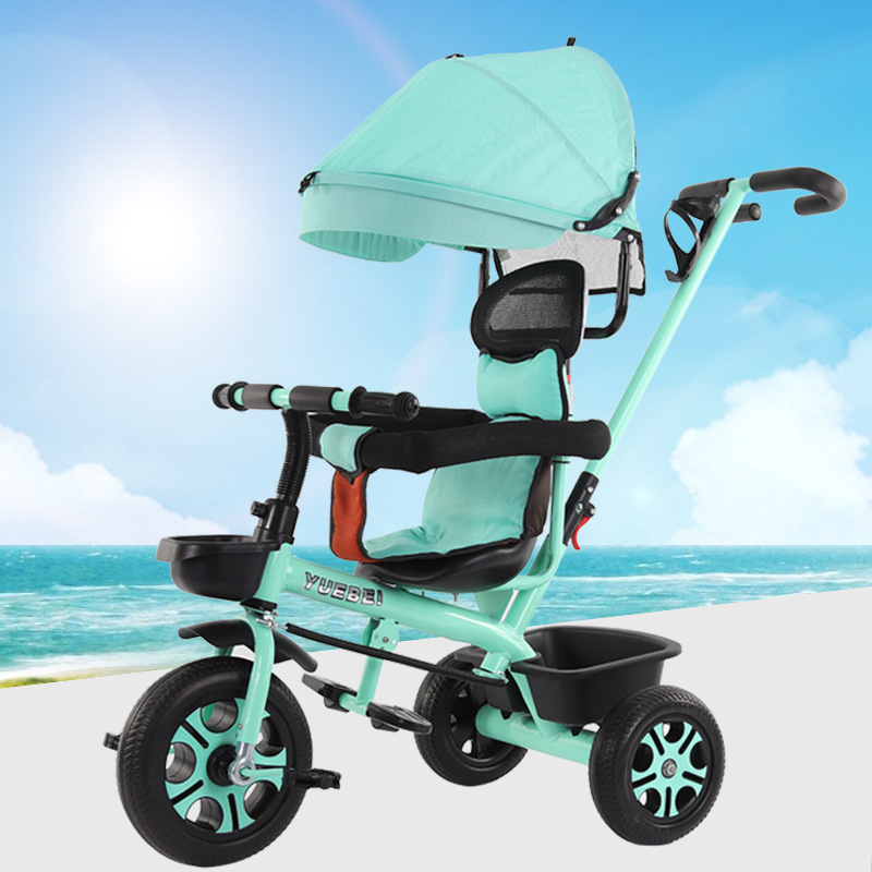 FacTrike Toddler 3 Wheel Children Tricycles 4 In 1 Baby Tricycle For Kid With Sunshade