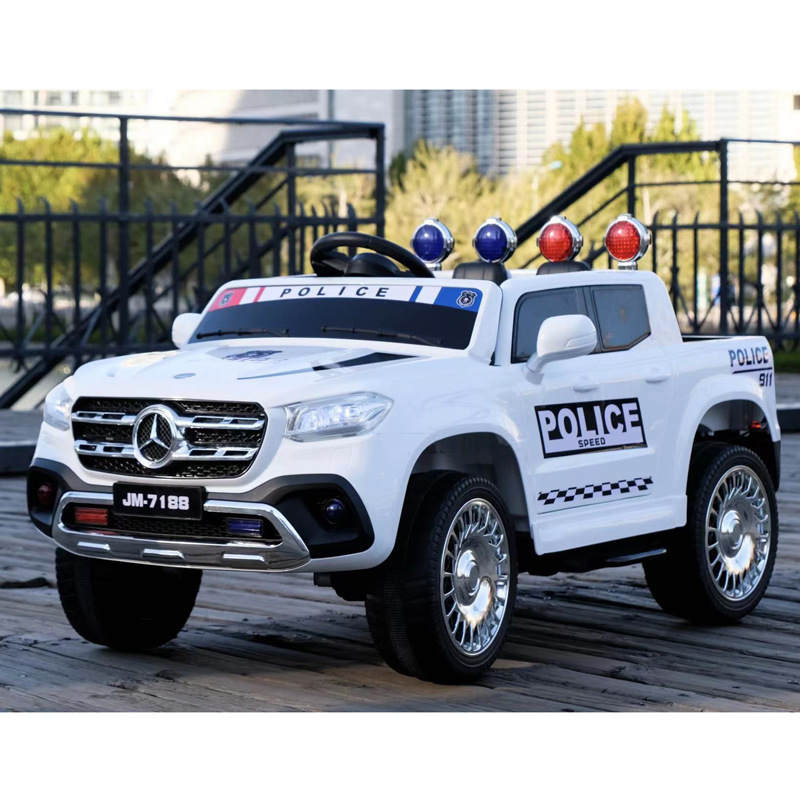 New Ride On Cars 12v Big Battery 380 Motor Driving Toys Led Light Licensed kids police car battery ride on car for kids