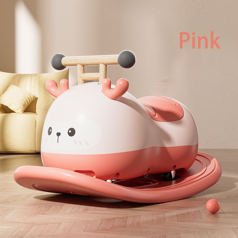 Manufacturers direct sales of cartoon Pink Princess child scooters rocking horse million wheel anti-rollover four-wheel toy car