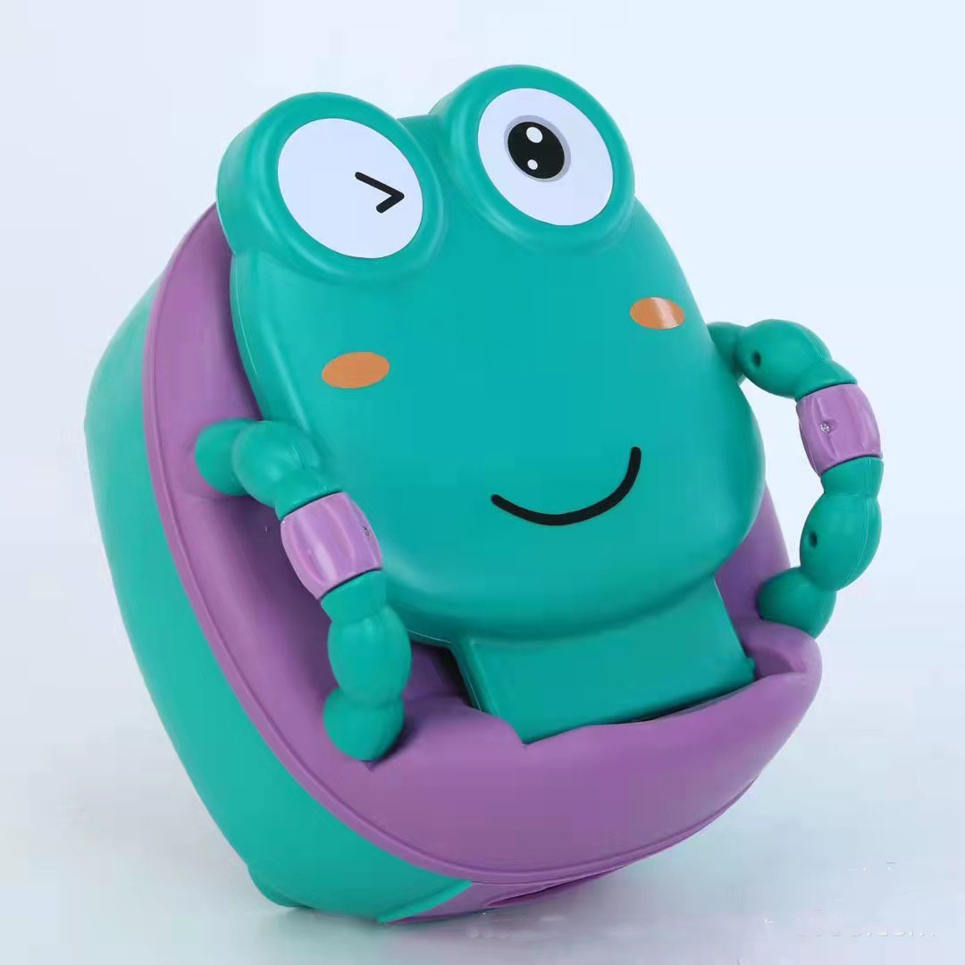 Green Frog Prince potty seat Cartoon potty outdoor portable toilet