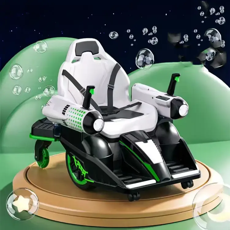 360 Degree Combat Vehicle Children Drift Car Kart  Kids Electric Ride on Car Robot Mecha Chariot