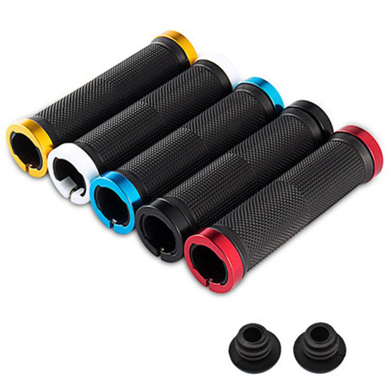 Mountain Road Bicycle Handlebar Grips Ergonomic Anti-Skid Damping Rubber Grip Lock On Bike Handle End Cover