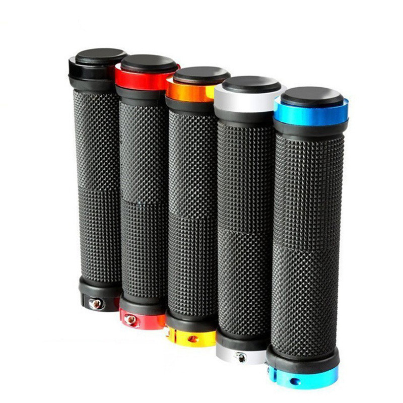 Mountain Road Bicycle Handlebar Grips Ergonomic Anti-Skid Damping Rubber Grip Lock On Bike Handle End Cover