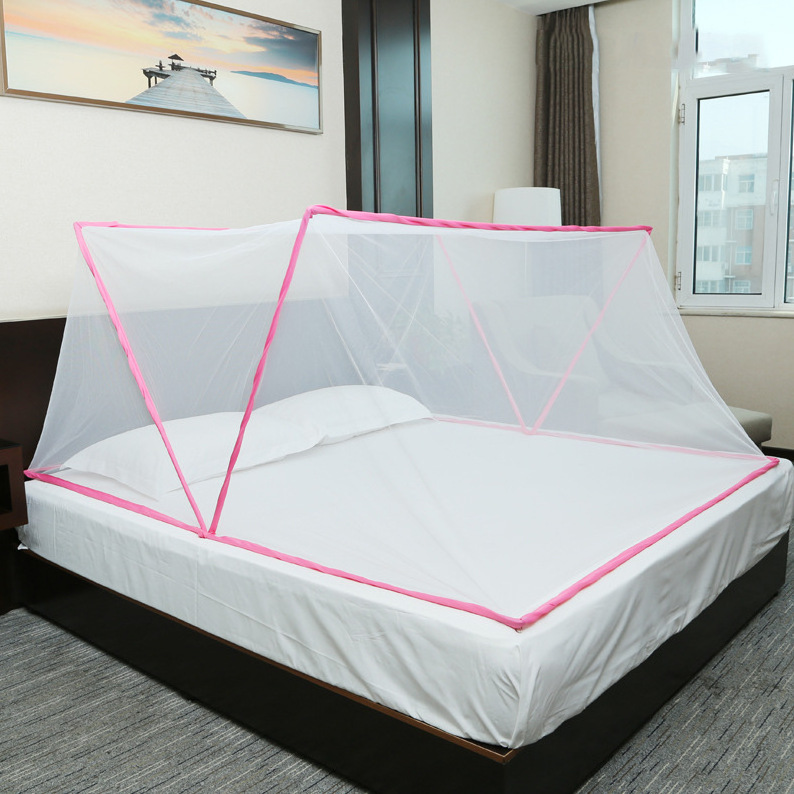 Wholesale Net Portable Folded Mesh Fabric Mosquito Bed Mosquito Net Foldable for Adult & Children Portable Folding Mosquito Net