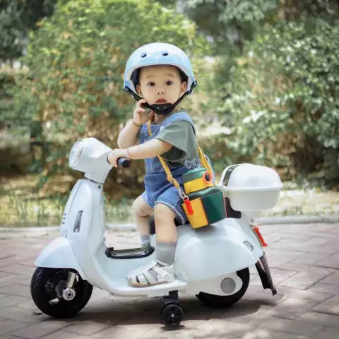 Large electric motorcycle for children tricycle for children toy car for men and women remote-controlled charging car