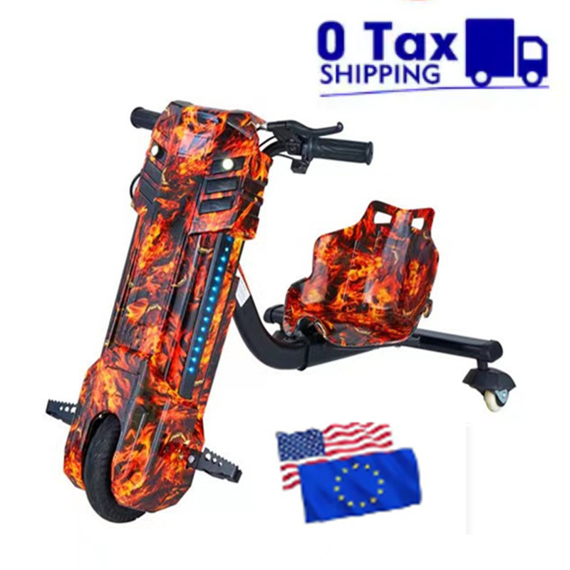 2023 Best Design Kids Drift Kart 360 Rotating Crazy Cart 3 Wheel Electric Drift Scooter Crazy Lithium Battery Go Kart