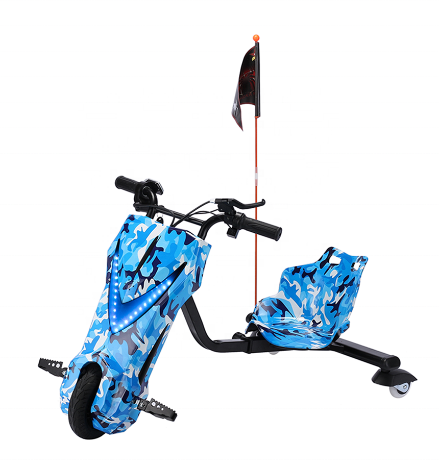 Kids 3 wheels 8 inch size  drifting Electric tricycle Scooter with CE certificate for sale drift trikes 36v powerful motor