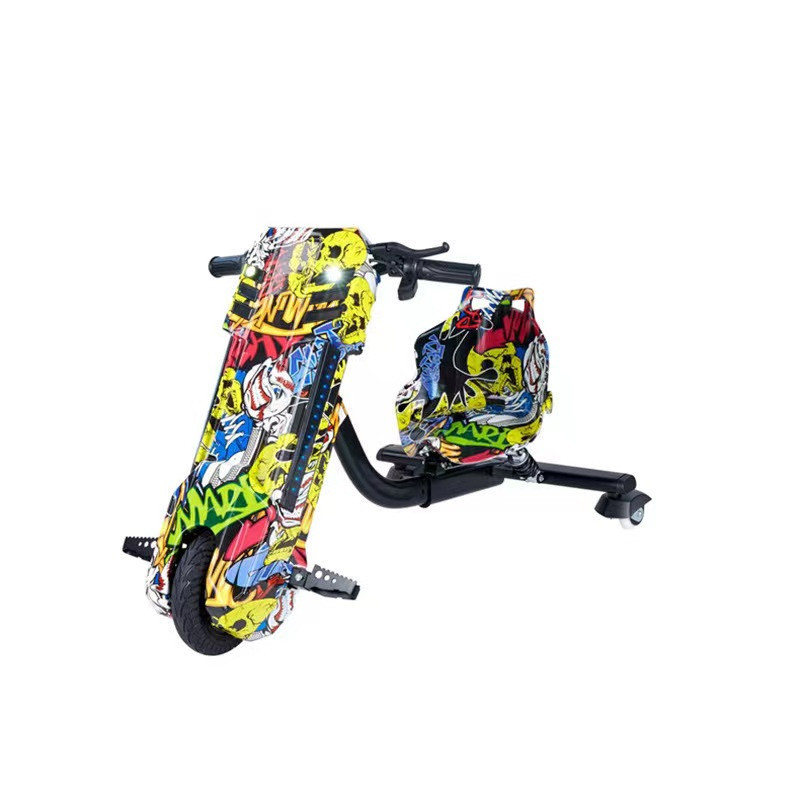 Low price wholesale 150/250W inch 3-wheel electric scooter children's drift scooter drift go kart children's and adult tricycle