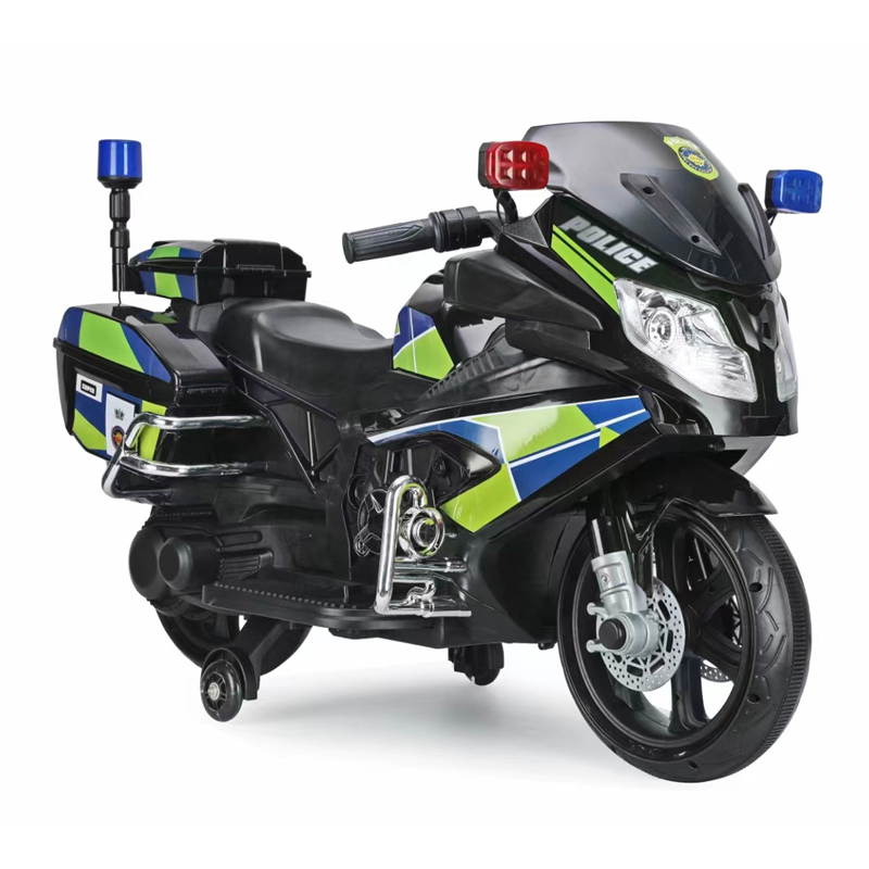 New design 12V electric children rechargeable motorcycle ride on toy battery power police motorbike for kids