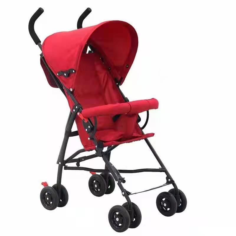 2022 Factory Direct Sale Baby Stroller 4 Wheels Lightweight Small Folding Cheap Baby Stroller