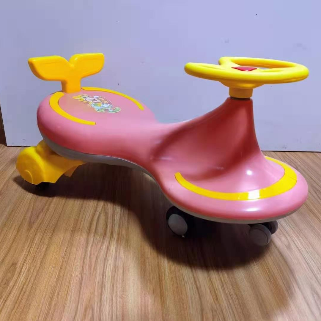 Baby toddler 360 degree rotating happy twist swing car with flash wheel