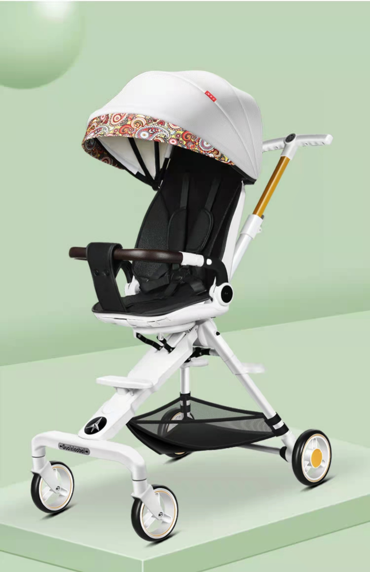 Luxury Baby Stroller High View Foldable Baby Pram Carrier Directly Sale 3 in 1 360 degrees turn baby stroller