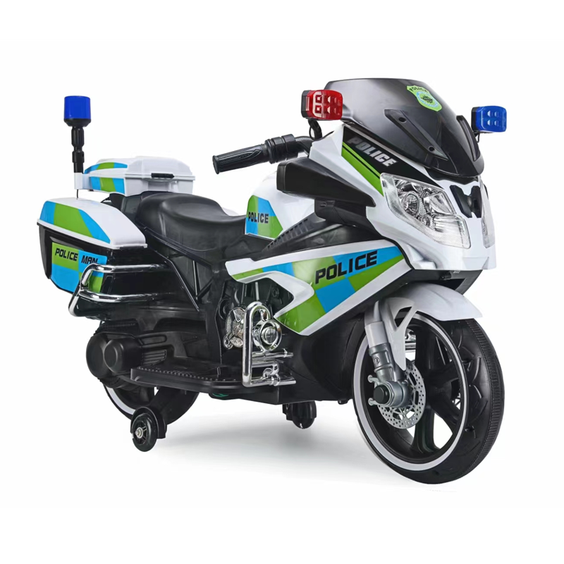 New design 12V electric children rechargeable motorcycle ride on toy battery power police motorbike for kids