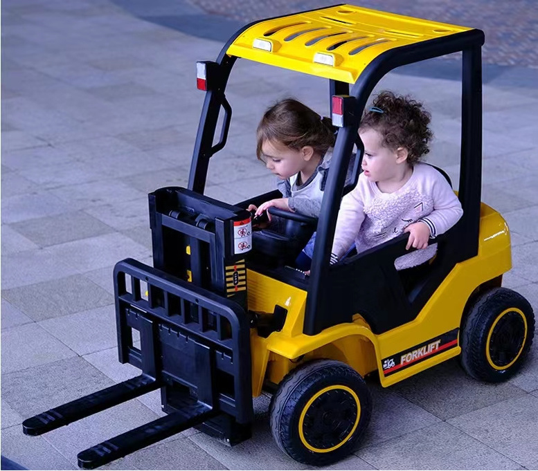 Children Pull Back Car toyr car ride on car to Alloy Forklift Diecast Truck of kids toy  electric forklift