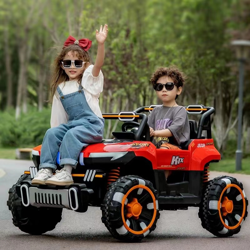 12v luxury 2 seater electric car  big battery baby toy car kids off road ride on car for kids to drive