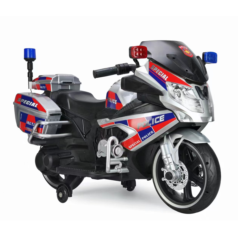 New design 12V electric children rechargeable motorcycle ride on toy battery power police motorbike for kids