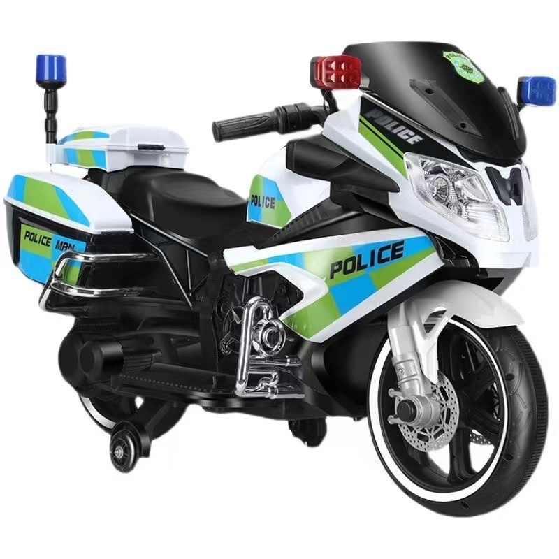 New Children's Electric  motorcycle kids electric bike police motorcycle Two wheels  ride on car