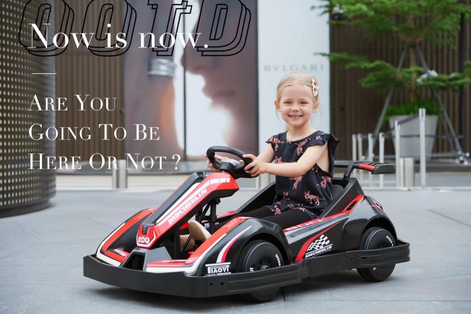 Kids Outdoor Electric Racing Go Kart Children Karting Aged 3-13 ride on toys baby Electric Car Go-kart