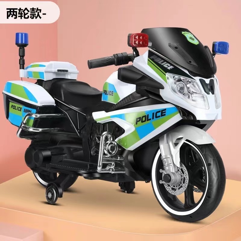 New Children's Electric  motorcycle kids electric bike police motorcycle Two wheels  ride on car