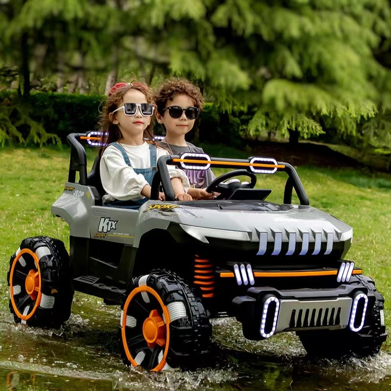 12v luxury 2 seater electric car  big battery baby toy car kids off road ride on car for kids to drive