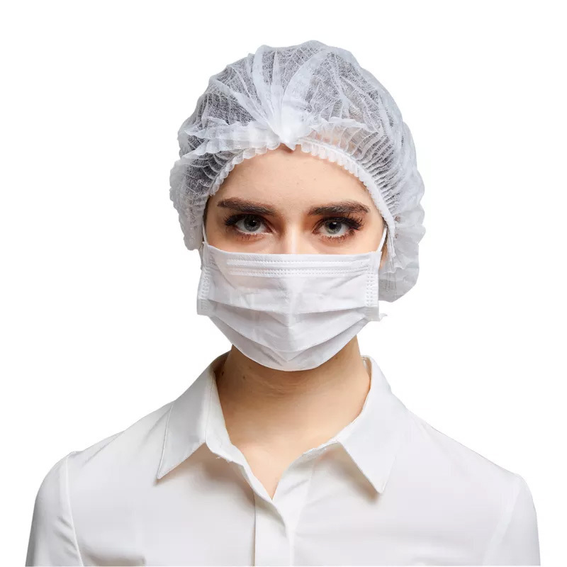 Surgical Medical Ce Strip Surgeon Clip Caps Head Hair Net Mob Cap Disposable Non Woven Bouffant Cap for Food