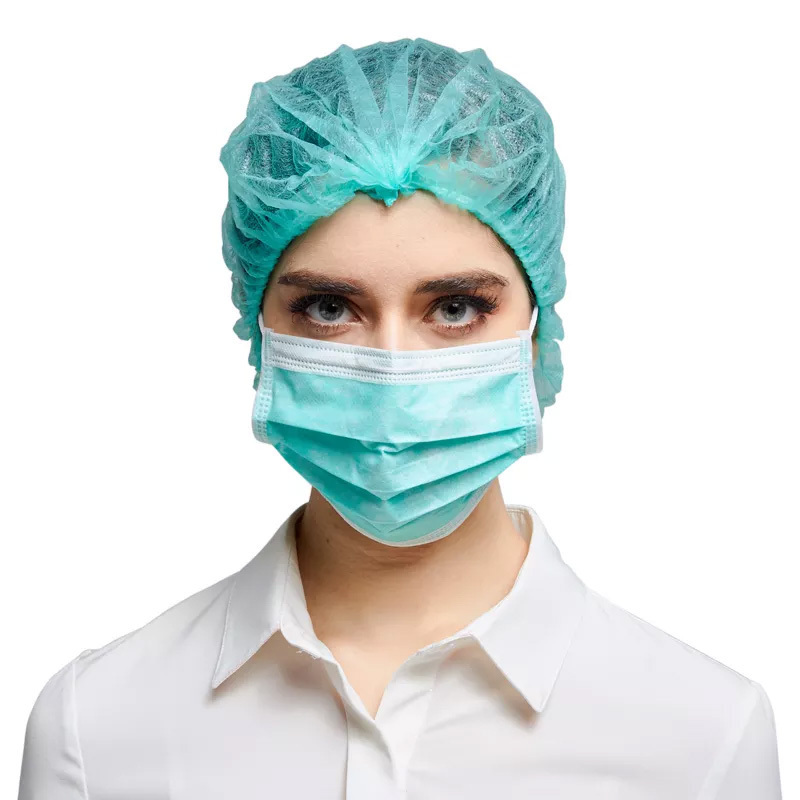 Surgical Medical Ce Strip Surgeon Clip Caps Head Hair Net Mob Cap Disposable Non Woven Bouffant Cap for Food