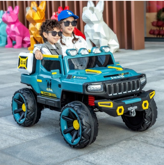 New oversize 24V battery powerful 4 seater kids ride on utv big electric car