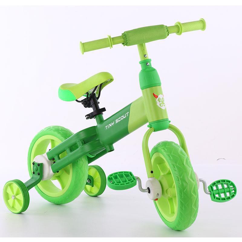 Fashion Mini 4 wheels balance pedal toy bike high carbon steel body Multiple color options pedal balance bike