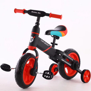 Fashion Mini 4 wheels balance pedal toy bike high carbon steel body Multiple color options pedal balance bike