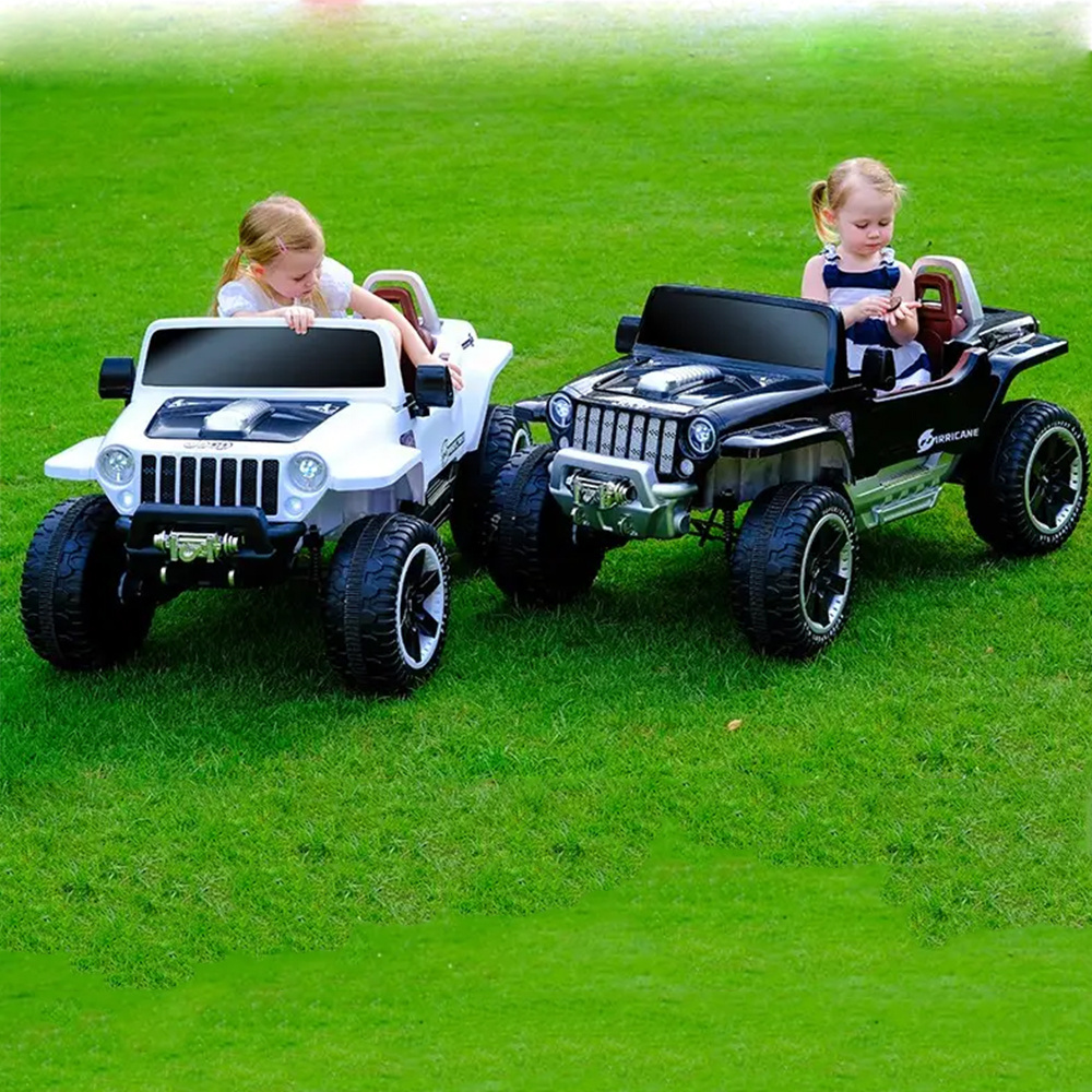 Children's electric 4WD ride two seat remote control toy cars for boys and girls kid electric buggies