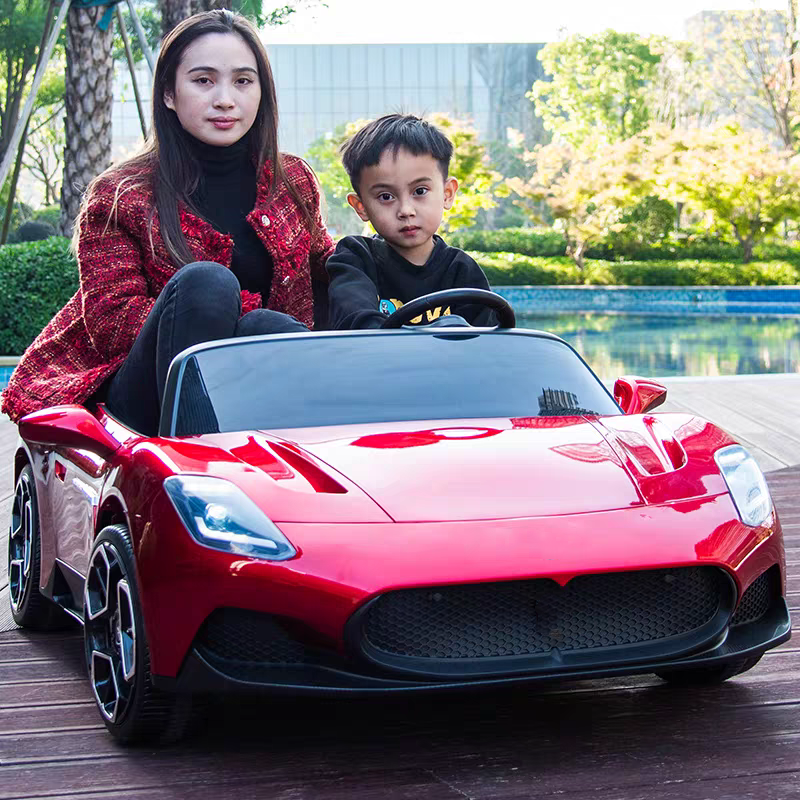 New design electric car for kids to drive boys and girls kids electric cars with rubber tires