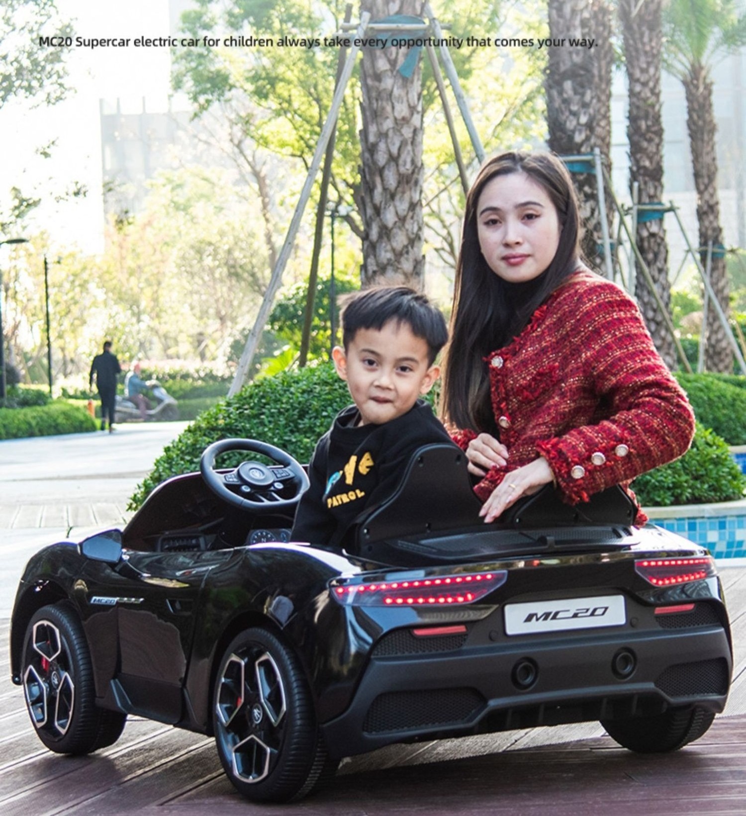 New design electric car for kids to drive boys and girls kids electric cars with rubber tires