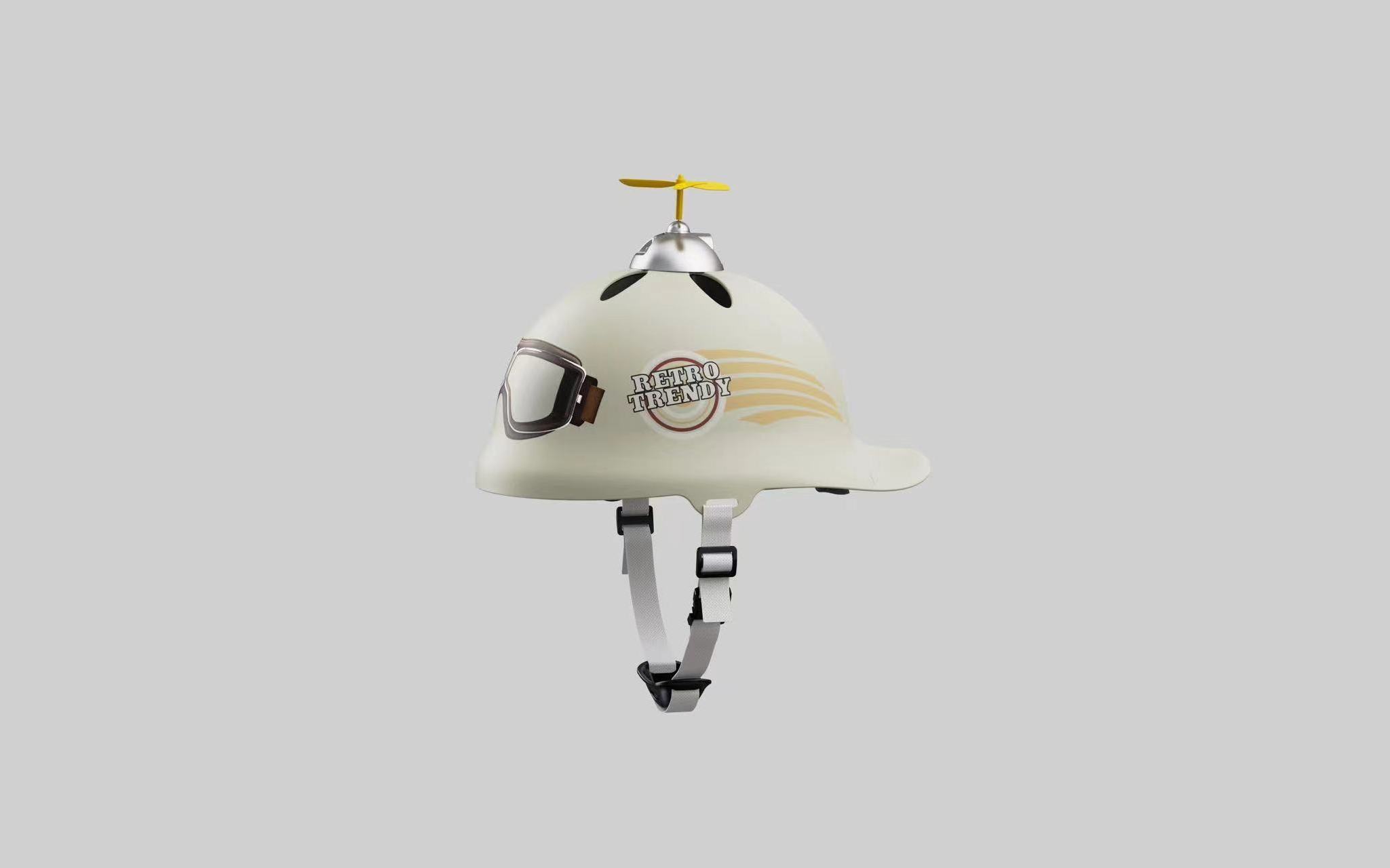 Hot sale kids safety helmet for child Small electric fan cool kids full face bike helmet