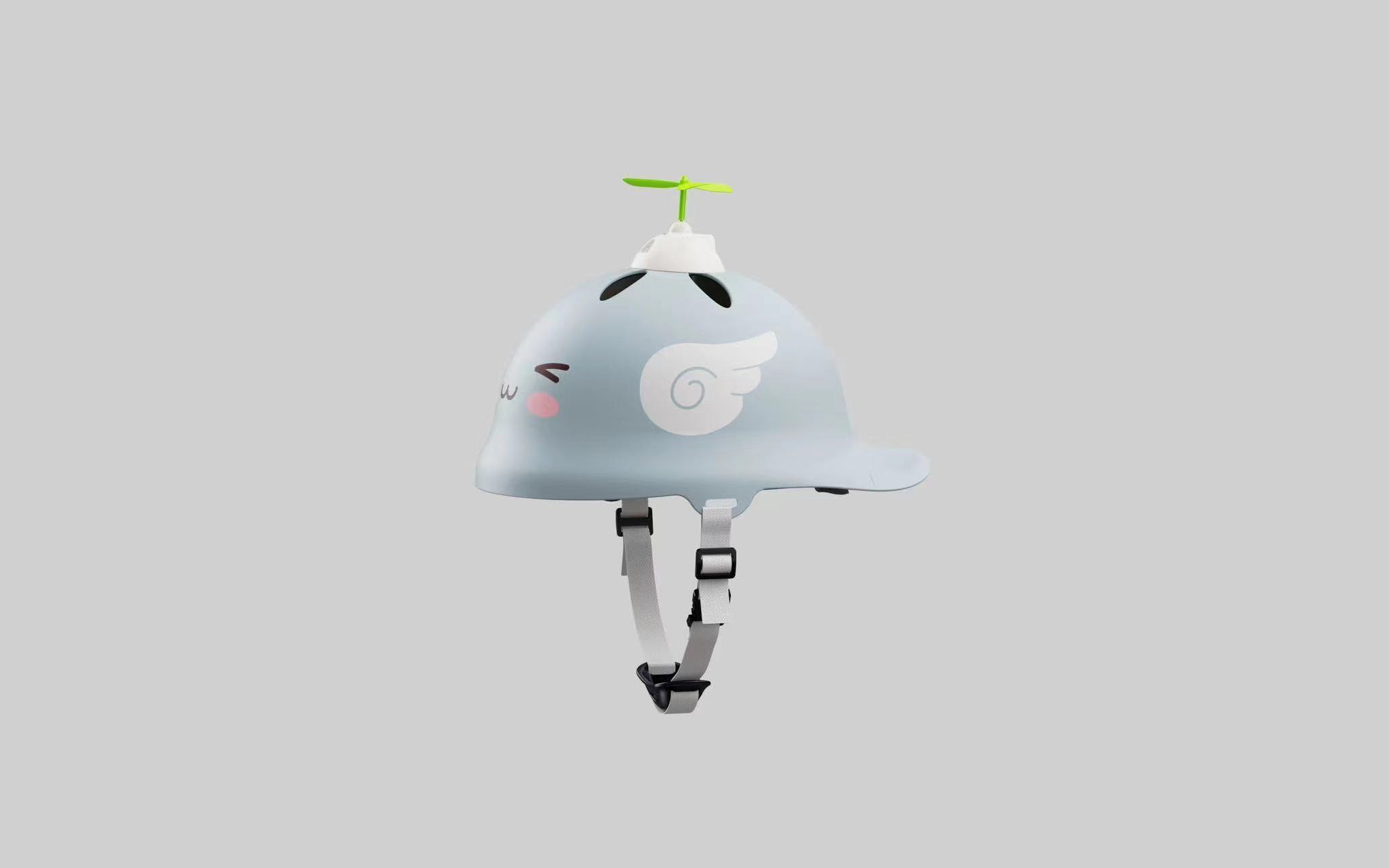 Hot sale kids safety helmet for child Small electric fan cool kids full face bike helmet