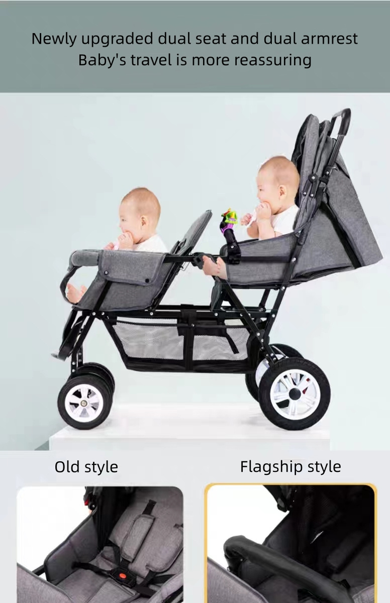 new double baby stroller trolley car portable fold baby stroller new model baby strollers for two twin