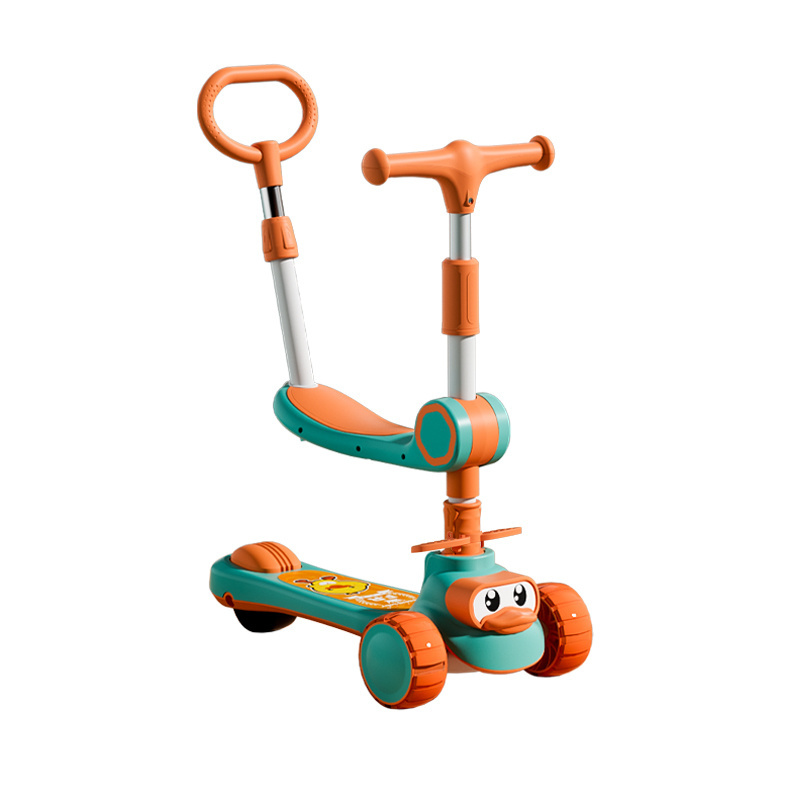 finger bike scooter on toys flash folding children's balance scooter walk scooter toys gift children's balance bike