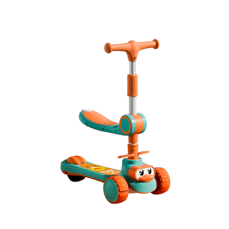 finger bike scooter on toys flash folding children's balance scooter walk scooter toys gift children's balance bike