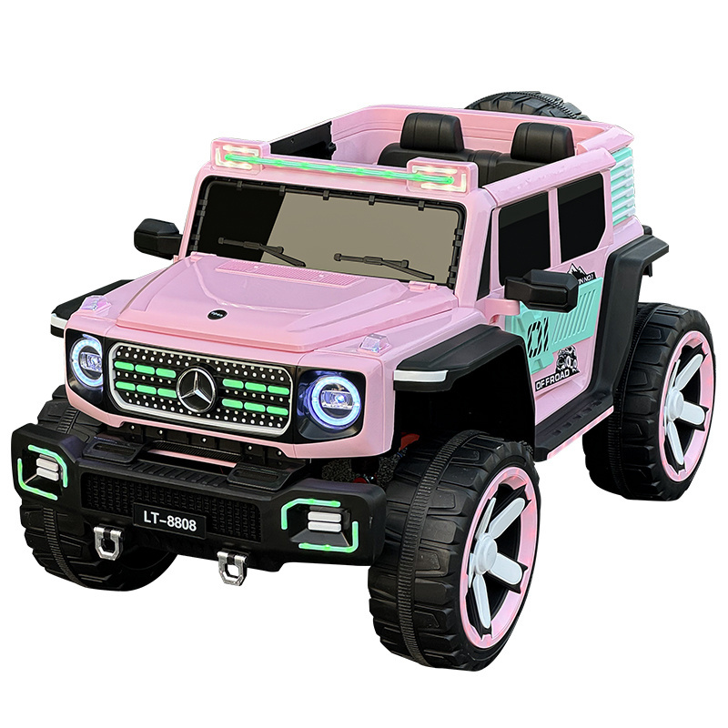 2024 New Mode outdoor game  Rocking function pink kids electric car for boys and girls