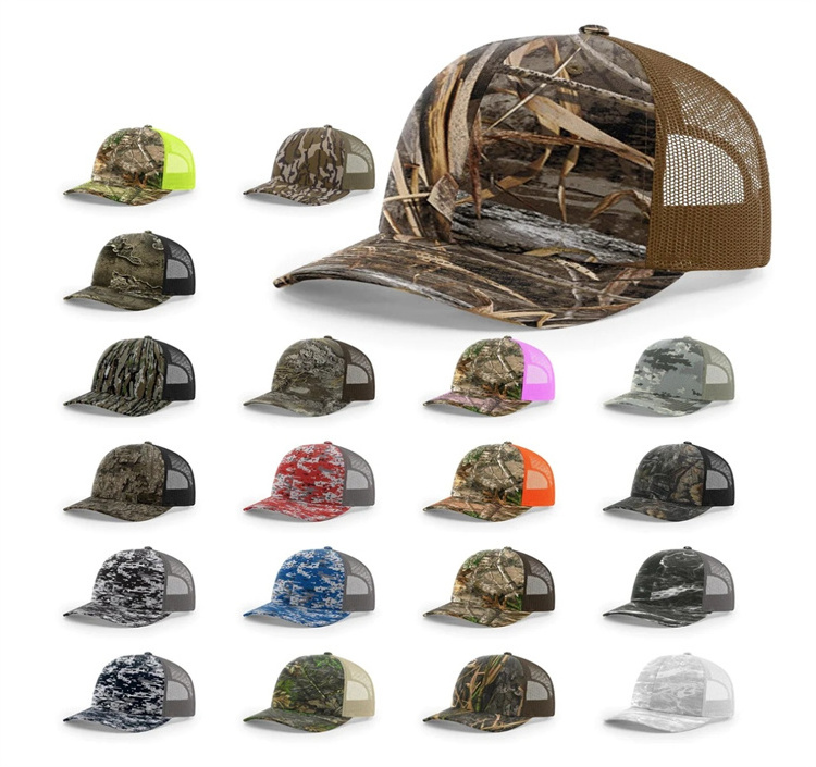 Various Colors Customized Logo Richardson 112 Truck Hats Embroidered Printed Logo Baseball Cap Blank Hat