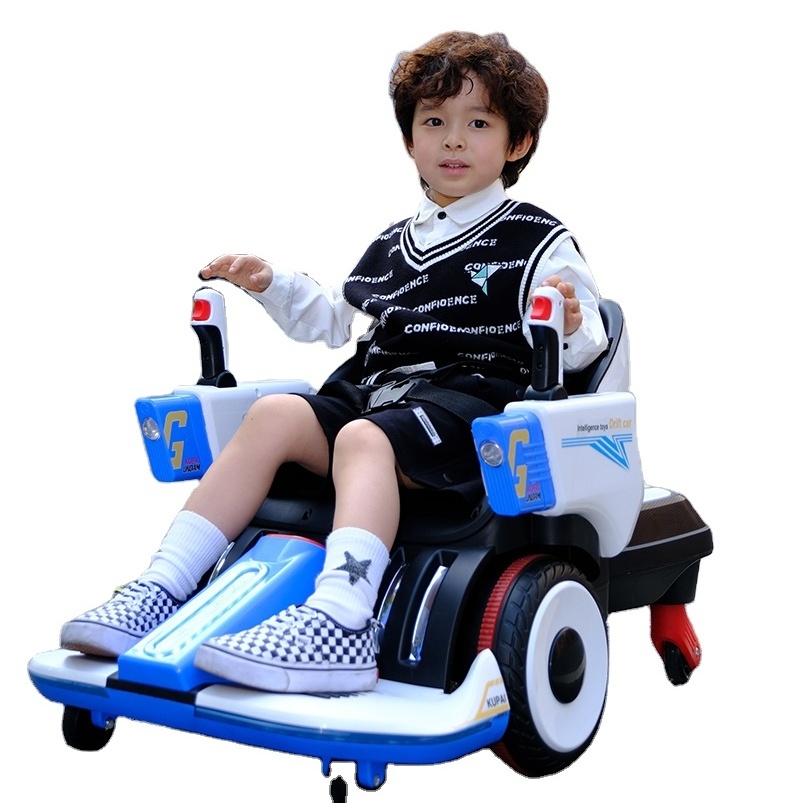 New 4 wheel 360 Ride On Electric Drift Car Remote Control Children's Go kart Baby LED Light Battery Scooter with app toys