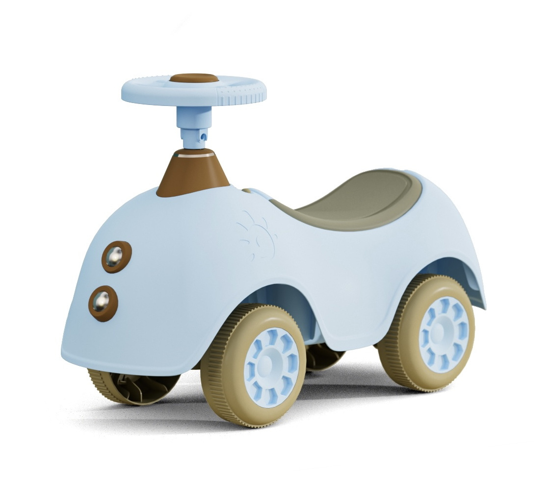 Simple Style No Pedals Girls And Boys Baby Ride Car Music Light Kids Toy Four Wheels Push Sliding On Cars For 1-6 Years Old